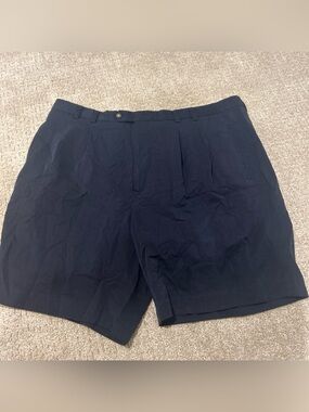 Cutter & Buck Navy Flat Front Men's Shorts